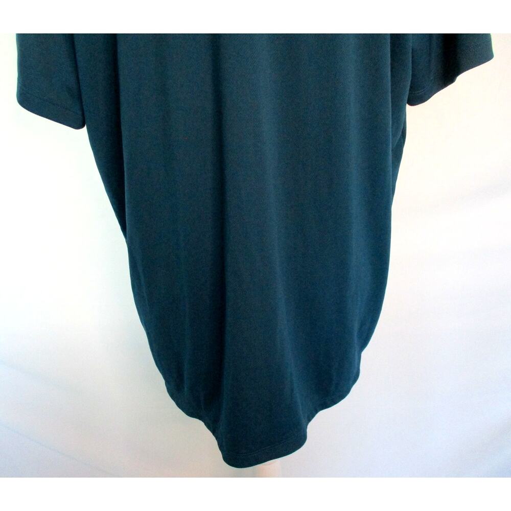 Lands End Women's Plus Short Sleeve Blue Green Stretch Polo Shirt Size 1X - Picture 7 of 10